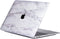 Lunso Geschikt voor MacBook Pro 13 inch M1/M2 (2020-2022) cover hoes - case - Marble Cosette