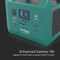 V-TAC VT-606N-UK - Portable Power Station - 600W AC output - Groen