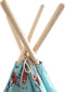 Wereldkaart Tipi Tent Multikleur Wigwam Speeltent / 100% katoen / 120 x 120 x 160 / 2 jaar garantie
