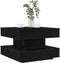 vidaXL - Salontafel - 360 - graden - draaibaar - 50x50x34,5 - cm - zwart