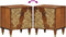 vidaXL - Nachtkastjes - 2 - stuks - 40x33x46 - cm - Massief - Mango - Hout