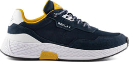 Replay Classic Check - Heren Sneaker - Navy-wit-geel - Maat 44