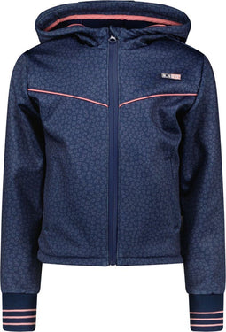 B. Nosy - Meisjes Jas - Panterprint - Navy Blue (2022)