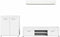 Furnilux Jam - Tv meubel - Praktische indeling - Wit - 35x255x159cm