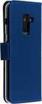 Accezz Samsung Galaxy A8 (2018) - Wallet Softcase Bookcase - 3 Pashouders - Donkerblauw