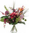 Emerald - Boeket Exotic Mix - 65cm hoog - Oranje - 17 stelen - Kunstboeket - Zijde boeket