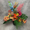 Emerald - Boeket Exotic Mix - 65cm hoog - Oranje - 17 stelen - Kunstboeket - Zijde boeket