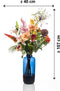 Emerald - Boeket XL Colourful Rebel - 107cm hoog - Oranje - 13 stelen - Kunstboeket - Zijde boeket