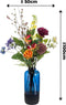 Emerald - Boeket XL Flower Bomb - 108cm hoog - Oranje - 13 stelen - Kunstboeket - Zijde boeket