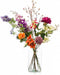 Emerald - Boeket XL Flower Bomb - 108cm hoog - Oranje - 13 stelen - Kunstboeket - Zijde boeket