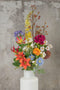 Emerald - Boeket XL Flower Bomb - 108cm hoog - Oranje - 13 stelen - Kunstboeket - Zijde boeket