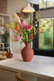 Emerald - Boeket XL Flower Power - 95cm hoog - Fuchsia - 11 stelen - Kunstboeket - Zijde boeket