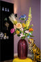 Emerald - Boeket XL Ultimate Bliss - 80cm hoog - Oranje - 11 stelen - Kunstboeket - Zijde boeket