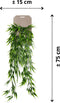 Emerald - Kunst Hangplant Bamboe 75cm - Kunstplanten voor binnen