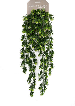 Emerald - Kunst Hangplant Buxus Berry 75cm - Kunstplanten voor binnen