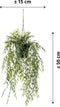 Emerald - Kunst Hangplant in pot Bamboe 50cm - Kunstplanten voor binnen