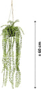 Emerald - Kunst Hangplant in pot Ficus Pumila 60cm - Kunstplanten voor binnen