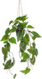 Emerald - Kunst Hangplant in pot Philodendron Scandens 80cm - Kunstplanten voor binnen