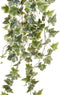 Emerald - Kunst Hangplant Ivy groen/wit 100cm - Kunstplanten voor binnen