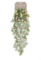 Emerald - Kunst Hangplant Roos Mini wit/roze 75cm - Kunstplanten voor binnen