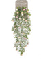 Emerald - Kunst Hangplant Roos Mini wit/roze 75cm - Kunstplanten voor binnen