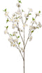 Emerald - Kunstbloem Kersenbloesem tros 120cm wit - Kunstplanten voor binnen
