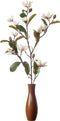 Emerald Kunstbloem Magnolia Pearl tak - 87 cm - creme/roze - Kunst zijdebloemen