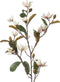 Emerald Kunstbloem Magnolia Pearl tak - 87 cm - creme/roze - Kunst zijdebloemen