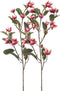 Emerald Kunstbloem Magnolia Pearl tak - 87 cm - fuchsia - Kunst zijdebloemen