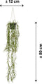 Emerald Kunstplant hangend in pot wasbloem 80 cm