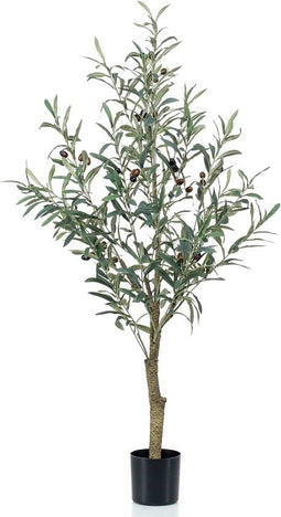 Emerald Kunstplant in kunststof pot olijfboom 115 cm