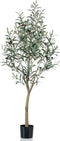 Emerald - Kunstplant - in - kunststof - pot - olijfboom - 140 - cm