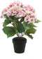 Emerald - Kunstplant in pot Hortensia roze 40cm - Kunstplanten voor binnen