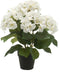 Emerald - Kunstplant in pot Hortensia wit 40cm - Kunstplanten voor binnen