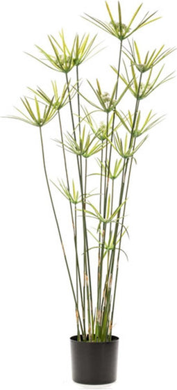 Emerald Kunstplant in pot parapluplant 120 cm groen