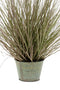 Emerald Kunstplant in zinken pot lampenpoetsergras 58 cm