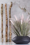 Emerald Kunstplant in zinken pot lampenpoetsergras 58 cm