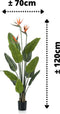 Emerald Kunstplant met pot en bloemen Strelitzia 120 cm
