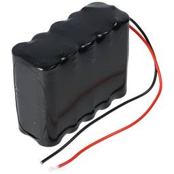 Emergency light battery NiCd 24V 1800mAh L2x2x5 Sub-C with 250mm cable suitable for G+U RWA central