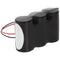 Emergency light battery NiCd 3.6V 1800mAh F1x3 Sub-C with 230mm cable and plug suitable for ESYLUX s