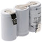 Emergency light battery NiCd 3.6V 1800mAh F1x3 Sub-C with Faston connection