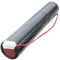 Emergency light battery NiCd 3.6V 4500mAh L1x3 Mono D with 200mm cable on one side and CGM2 connecto