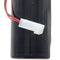 Emergency light battery NiCd 3.6V 4500mAh L1x3 Mono D with 200mm cable on one side and CGM2 connecto