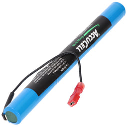 Emergency light battery NiCd 3.6V 860mAh L1x3 Mignon AA with Faston plug 2.8mm + pole and 110mm cabl