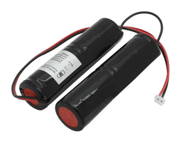 Emergency light battery NiCd 4.8V 1800mAh 2x L1x2 Sub-C with cable and plug replaces Elubat 275 617