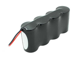 Emergency light battery NiCd 4.8V 4500mAh F1x4 Mono D with 200mm cable on one side suitable for 4.8V