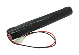 Emergency light battery NiCd 4.8V 4500mAh L1x4 Mono D with 300mm cable on one side replaces Liteplan