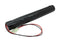 Emergency light battery NiCd 4.8V 4500mAh L1x4 Mono D with 300mm cable on one side replaces Liteplan