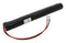 Emergency light battery NiCd 6.0V 1800mAh L1x5 Sub-C with 200mm cable and plug suitable for Beghelli