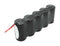 Emergency light battery NiCd 6.0V 4500mAh F1x5 Mono D with 200mm cable on one side suitable for 6 V